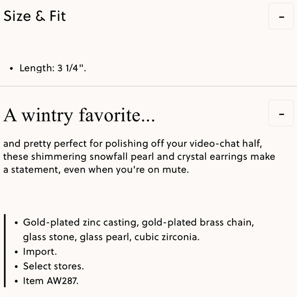 J. Crew Pearl and Crystal Snowfall Earrings - Picture 2 of 6